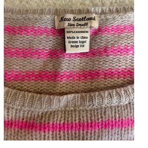 100% Cashmere Knit Sweater Size S Calypso St. Barth
